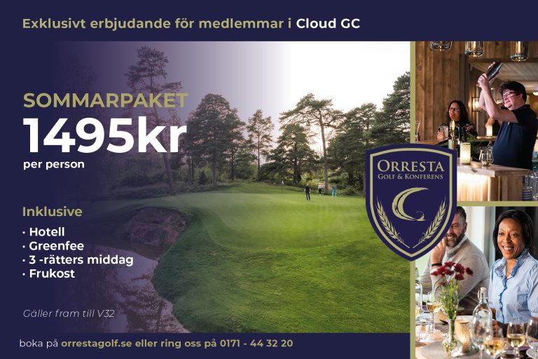 Ett golfpaket-erbjudande från Orresta Golf!